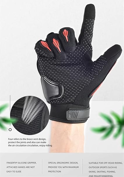 Guantes de Moto Unisex con Pantalla Táctil