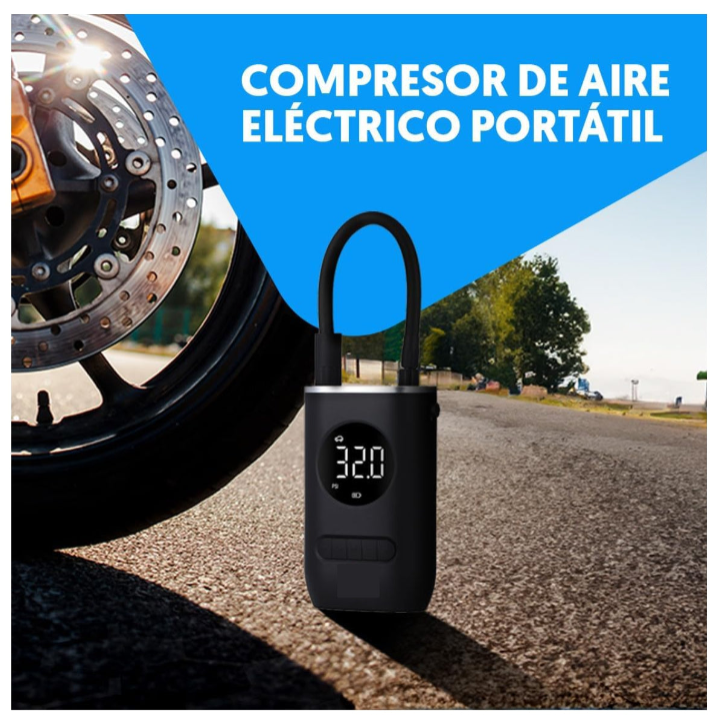COMPRESOR PORTATIL INALAMBRICO RECARGABLE 150psi