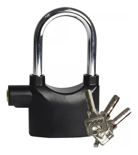 Candado de Seguridad con Alarma 110dB para Moto, Bici o Puertas – Resistente al Agua