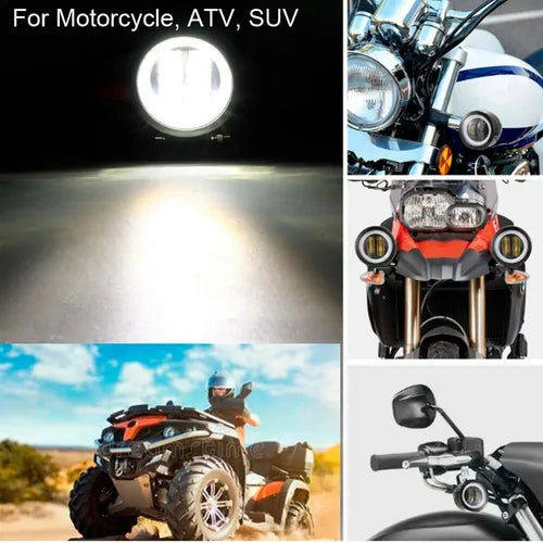 2 Exploradoras LED Ojo de Ángel Prisma 3 🚘🏍️