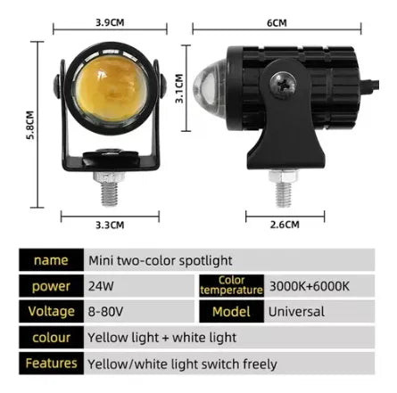 KIT Luces Exploradoras Mini Proyectores Dual Color – Alta Gama 🚀