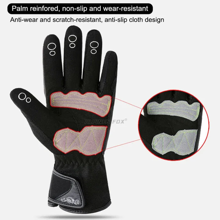 Guantes de Moto Transpirables con Pantalla Táctil y Protección