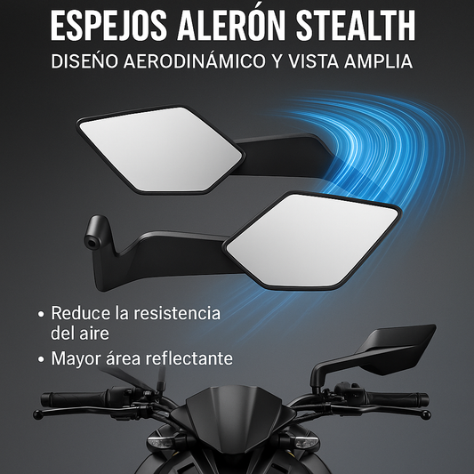 Espejos Alerón Naked Stealth Max – Color Negro