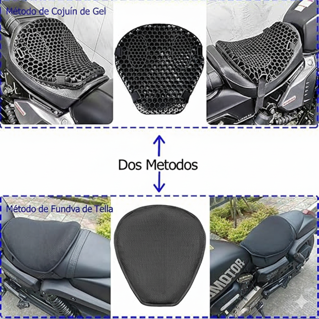 COJÍN DE GEL UNIVERSAL PARA MOTO