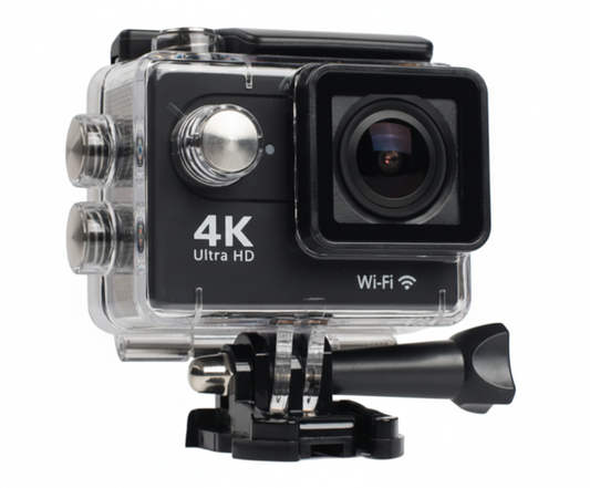 Cámara WiFi 4K Deportiva para Moto, Viajes y Aventuras