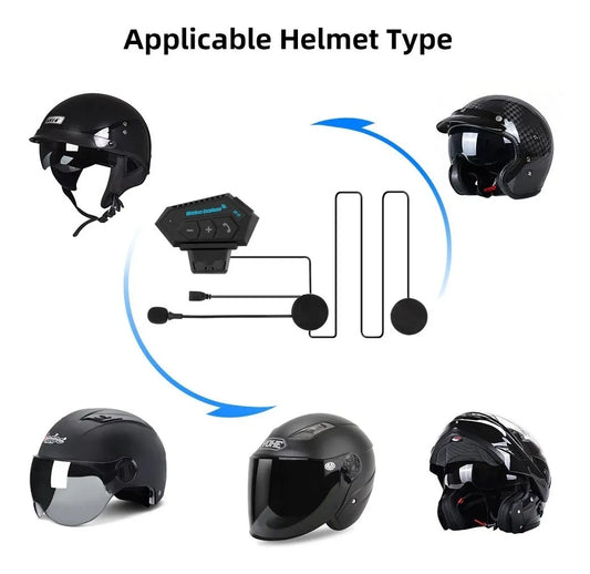 Intercomunicador Auricular Bluetooth BT12 para Casco de Moto