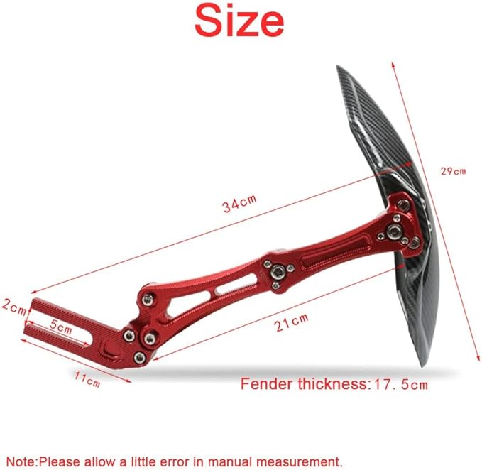 Guardabarro Monobrazo Universal – Fibra de Carbono
