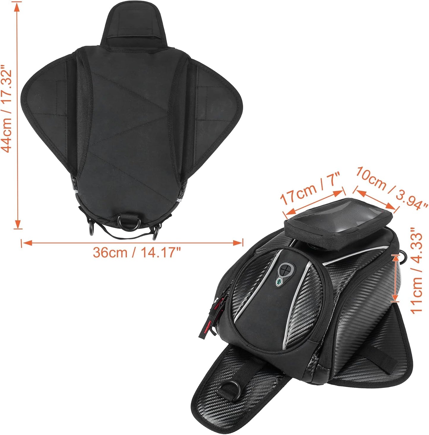 Maleta para Motocicleta Tank Bag LAICOBEAR – Magnética y de Viaje
