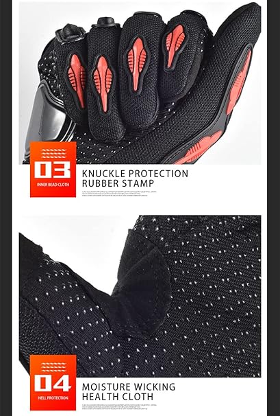 Guantes de Moto Unisex con Pantalla Táctil