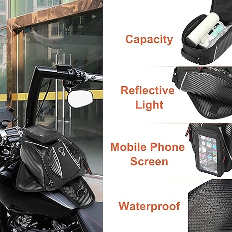 Maleta para Motocicleta Tank Bag LAICOBEAR – Magnética y de Viaje